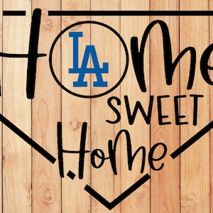 Home Sweet Home | Doormat | Dodgers | SVG Cut File | png | jpeg | pdf | Baseball | For Cricut