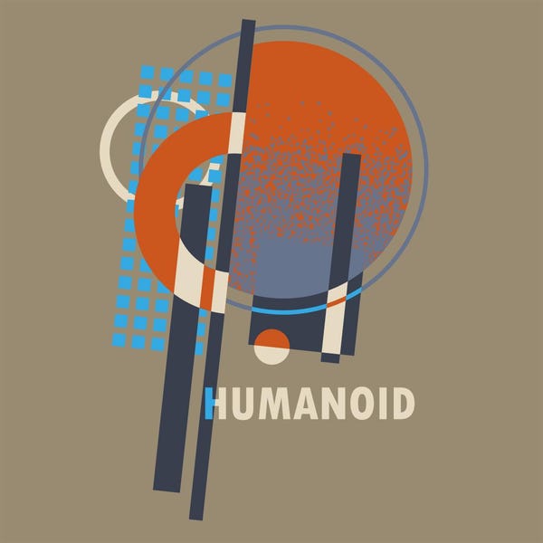 Humanoid Sci-fi Art Deco Science Fair Bauhaus Minimalist Designer Unisex T-shirt