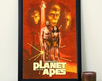 The Planet of the Apes 16x14 Alternative Movie Poster, New Unique Design