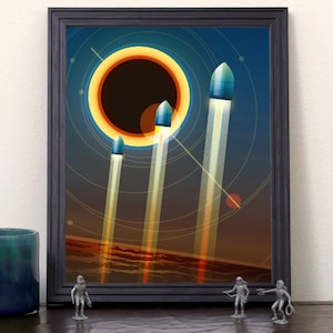 Space Deco Art Print 11x14 - Bullet Time