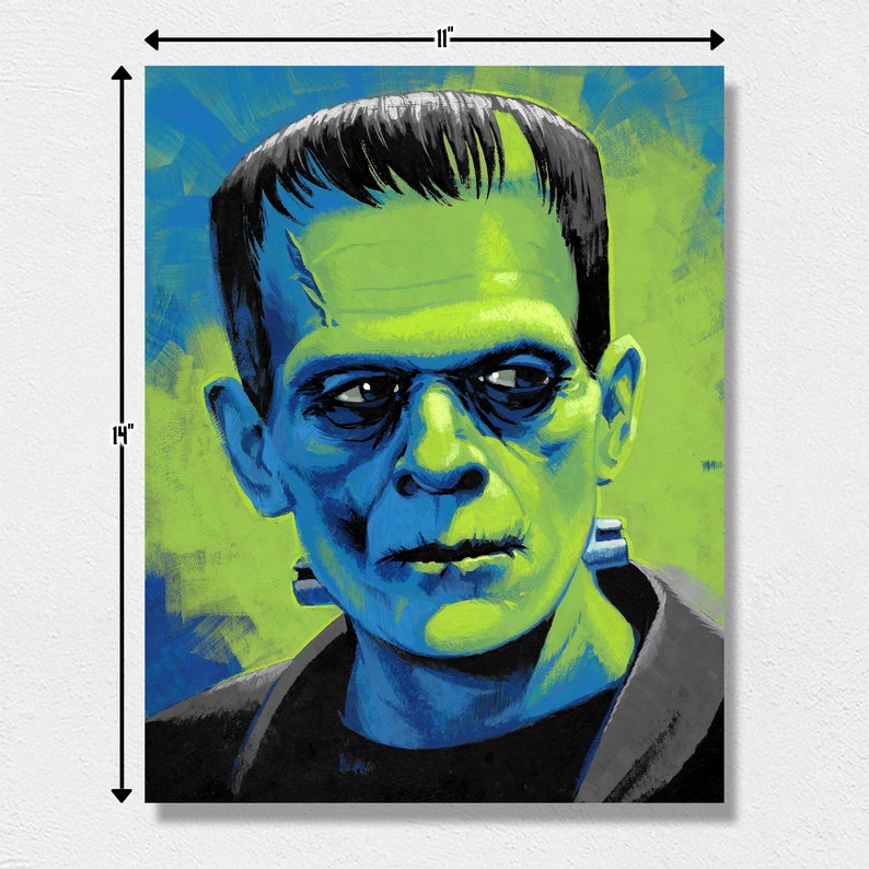 Frankenstein Portrait 11 X 14 - Etsy