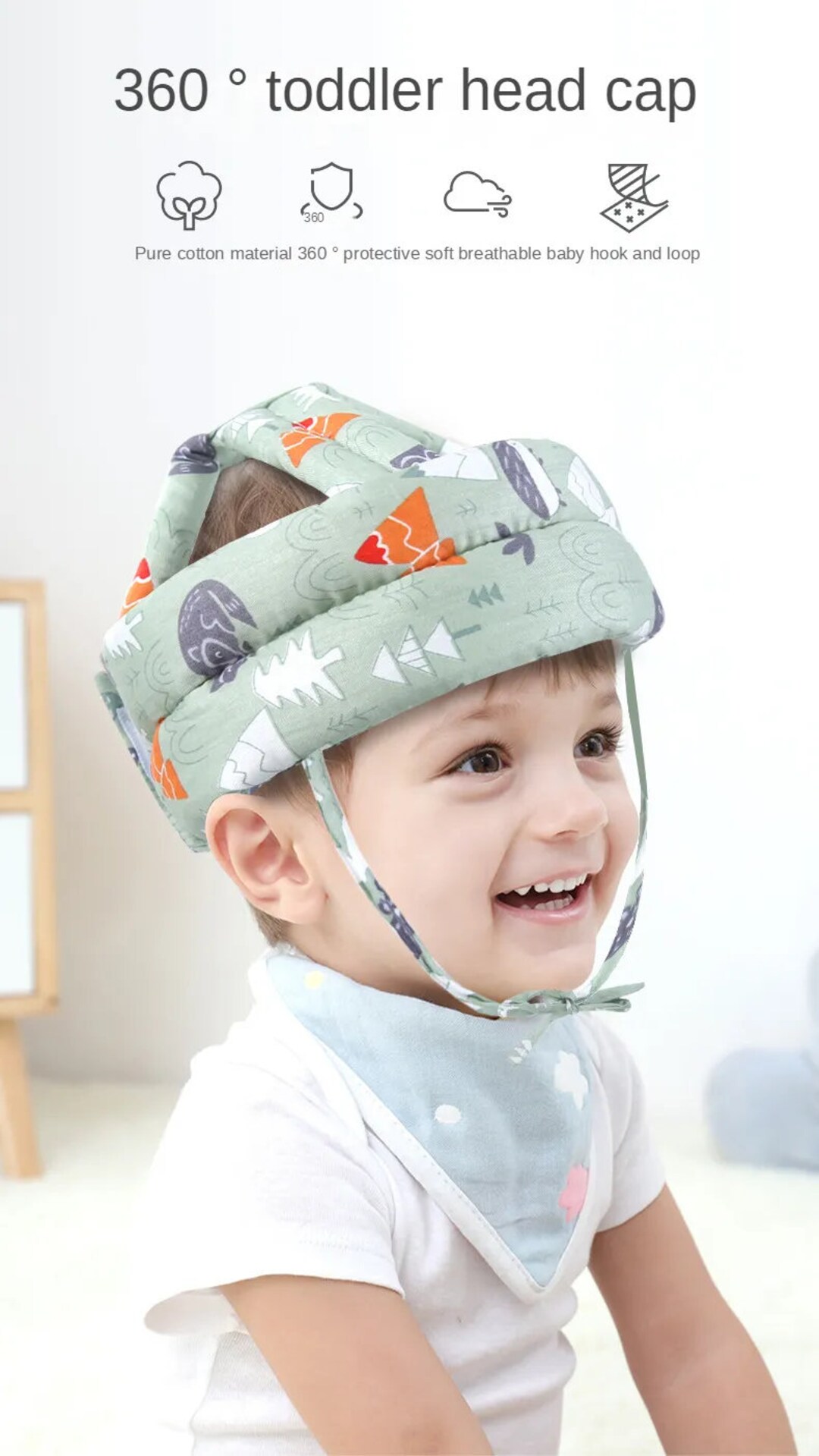 Baby Safety Helmet Head Protection Headgear Toddler Antifall Pad Children Learn to Walk Crash
