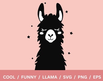 svg png eps llama print on demand Llama clip art llamas PNG llamas SVG Digital download Cricut Sublimation Clip art digital Art Printing png