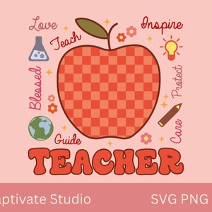 professor svg png dxf arquivo de sublimação cricut, professor de jardim de infância svg png, professor de estética na moda apple clip art, verificado fofo png