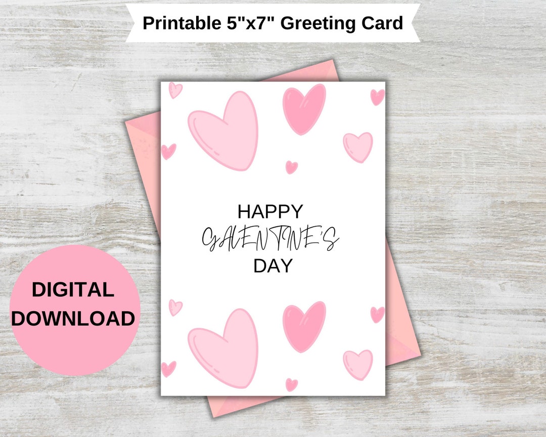 Printable Galentine's Day Card-instant Download Pdf-printable Card-for ...