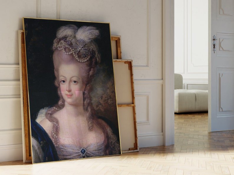 Marie Antoinette PRINTABLE Vintage Wall Art French Rococo - Etsy