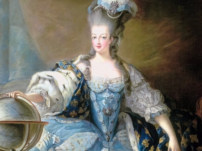 Marie Antoinette PRINTABLE Vintage Wall Art Digital Download - Etsy