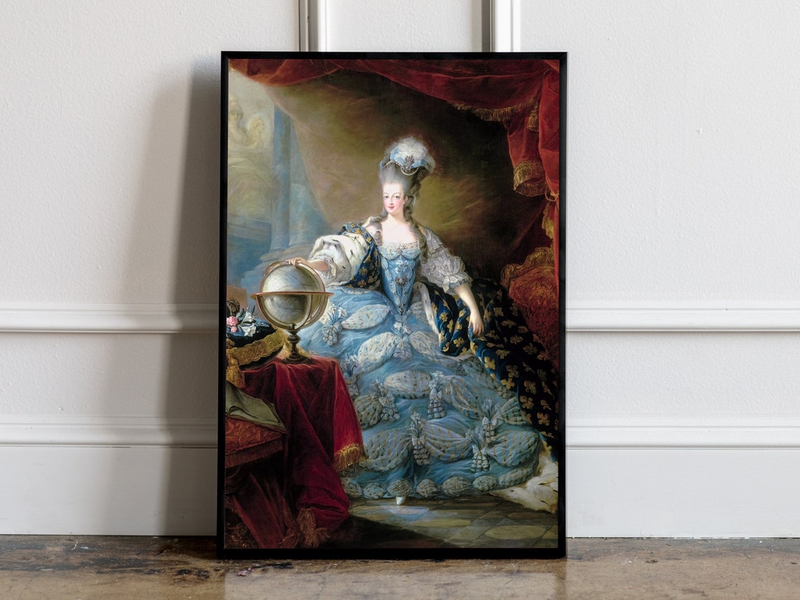 Marie Antoinette PRINTABLE Vintage Wall Art Digital Download - Etsy