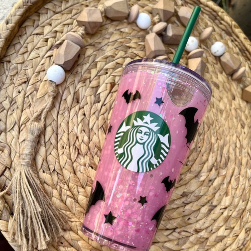 Starbucks Halloween Tumbler Snow Globe Tumbler Halloween Etsy