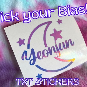 TXT Stickers, TXT Decal, Tomorrow X Together Stickers, MOAbong Sticker, TXT kpop, TxT Merch, Tomorrow x Together Decal
