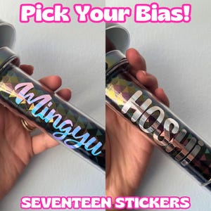 Seventeen Stickers, Seventeen Decal, Seventeen Lightstick Sticker, CaratBong Sticker, Seventeen kpop, Seventeen Merch, SVT