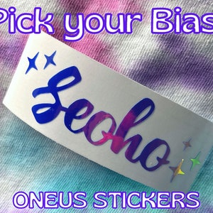 Oneus Sticker, Oneus Decal, Oneus Lightstick Sticker, Dalbit Sticker, Oneus kpop, Oneus Merch