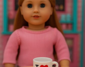 18" doll ceramic coffe cups/sets