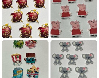 Flatback bow centers cabachons misc characters