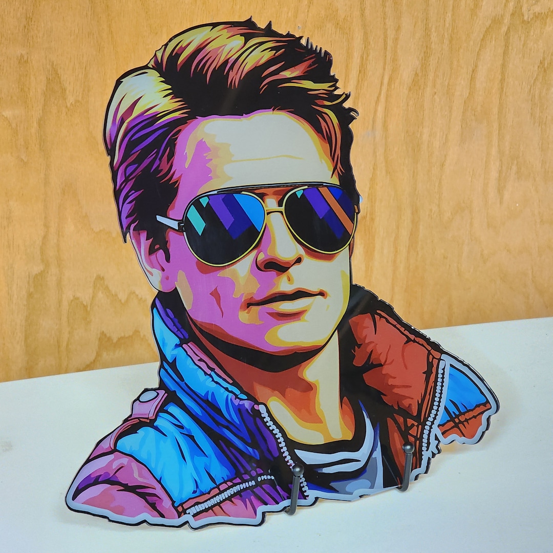 Marty Mcfly BTTF Back to the Future 11 Scale Acrylic Face Head Bust