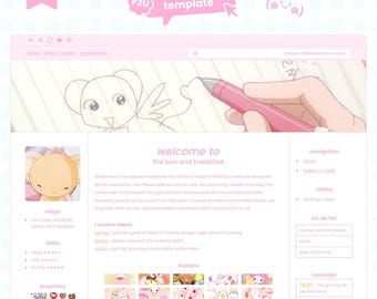 Y2K Nostalgie Karte Website Vorlage | Personalisierbar | Für Künstler, Kreative, Streamer & Vtuber