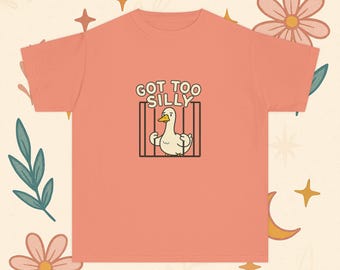 Got Too Silly Youth Comfort Colors Shirt Funny Silly Goose Kids Tee Goofy Goose Shirt for Kids Vintage Style Youth T-Shirt