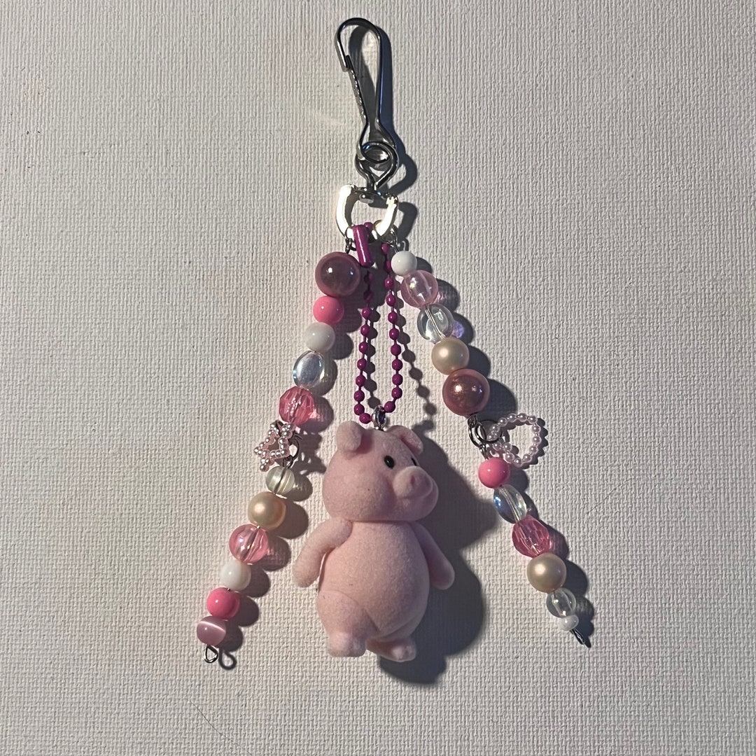Pig Keychain - Etsy