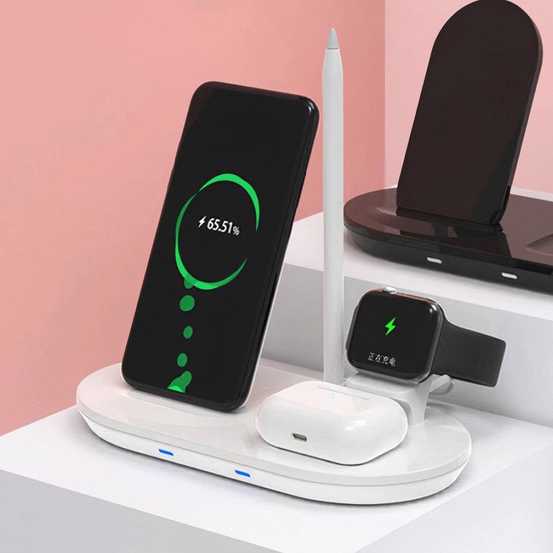 4in1 Wireless Device Charging Station Etsy