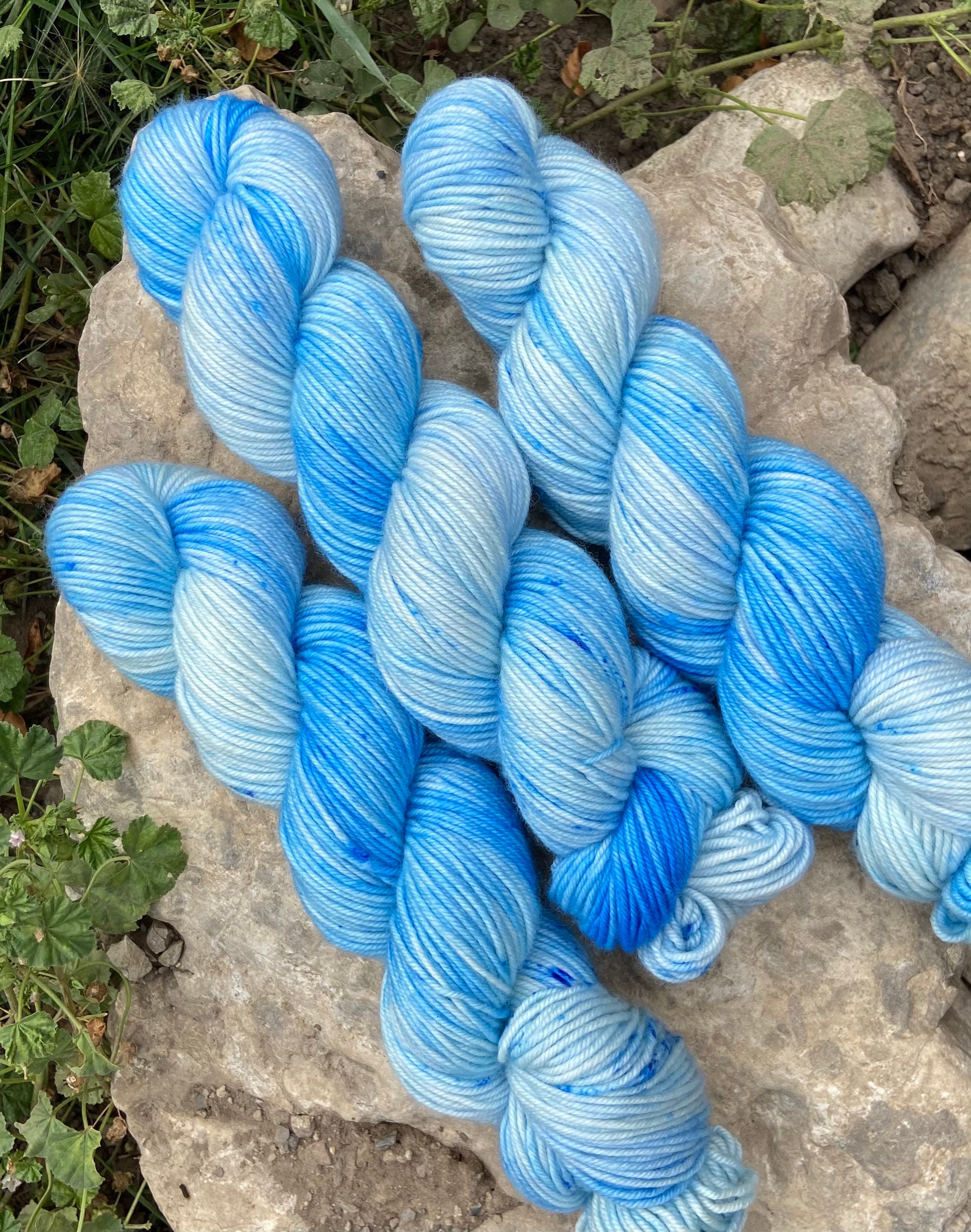 Blue Hand-Dyed Merino Worsted Weight Yarn – Islay's Terrace Studio & Shop
