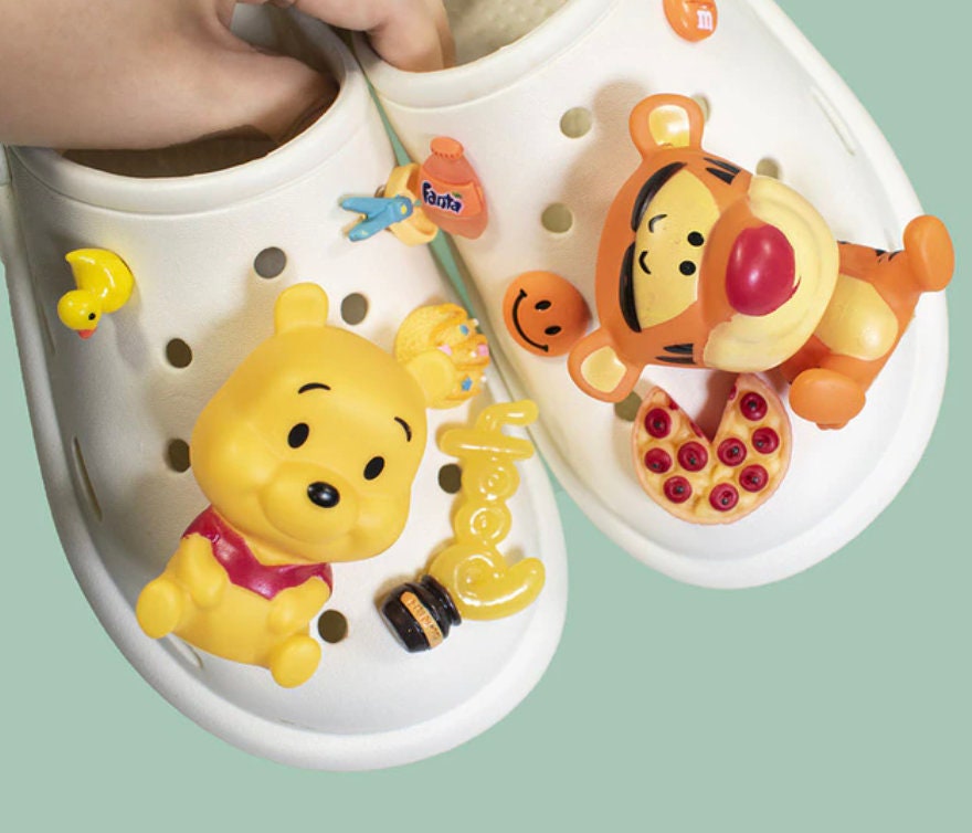 1 Set Pooh and Tigger Croc Charm Set | Boys, Women, Kids, Adults | Playful  Jibbitz for Crocs, Clogs, and Sandals