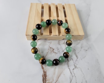 Tiger’s Eye / Green Aventurine Money Abundance Bracelet