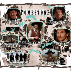 Tombstone Movie Doc holiday Shirt design, I&#39;m your huckleberry, Wyatt Earp SVG Tombstone the movie quotes sublimation SVG