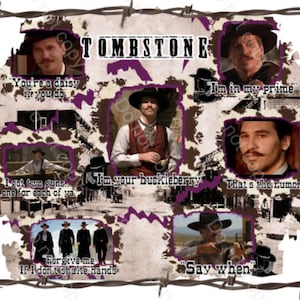 Tombstone Movie Doc holiday Shirt design, I&#39;m your huckleberry, Wyatt Earp SVG Tombstone the movie quotes sublimation SVG