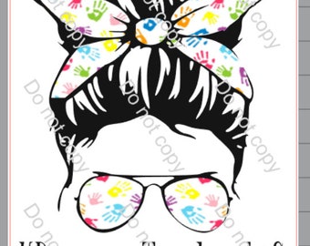 Daycare Teacher life PNG file, Daycare teacher life messy bun skull, Daycare worker SVG PNG sublimation, gift for daycare teacher occupation