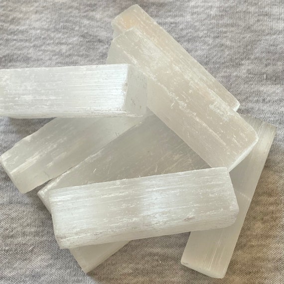 Selenite wand 6cm, cleansing crystal, UK