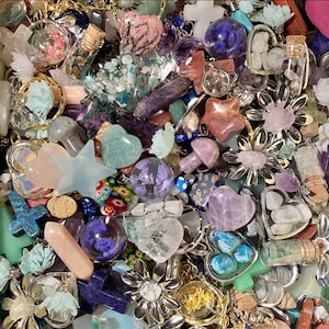 Confete de cristal Reino Unido, mergulho da sorte, corações, estrelas, esferas, cogumelos, joias