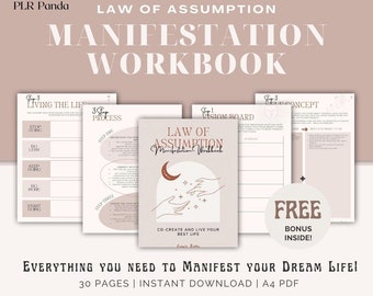 Libro de ejercicios de manifestación de la Ley de la Asunción / Técnicas de Neville Goddard (Descarga digital)