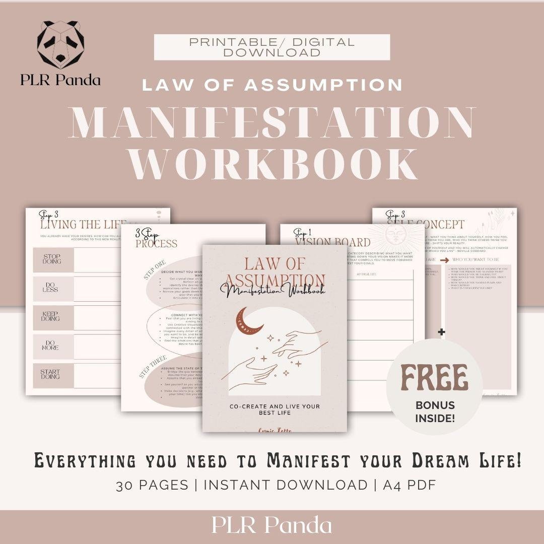 Law of Assumption Manifestation Workbook | Neville Goddard Techniques ...