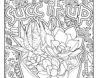 Prickly Succulents Coloring Pages