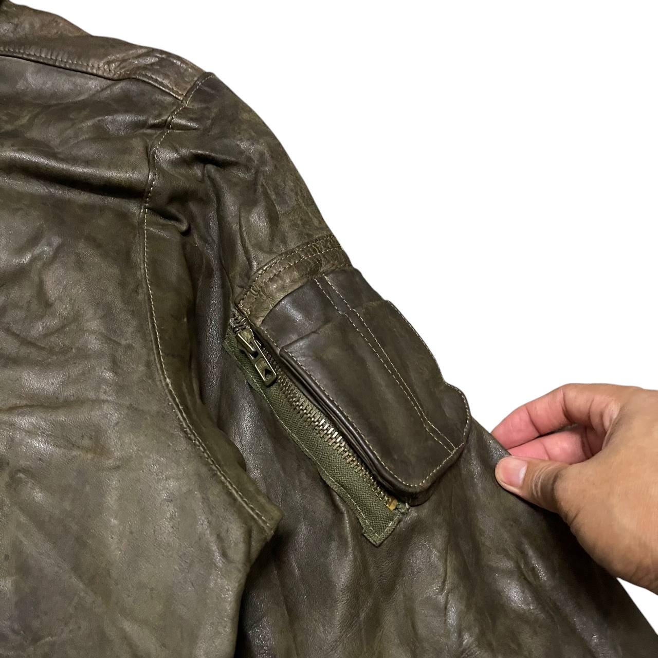 MARITHE FRANCOIS FIRBAUD レザーボンバージャケット MARITHE +