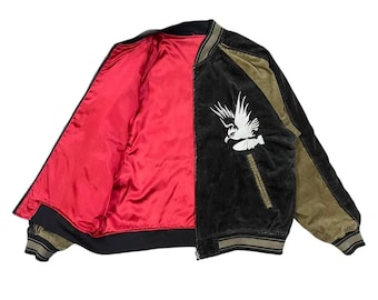 Vintage Avirex Sukajan Bomber Jacket Reversible
