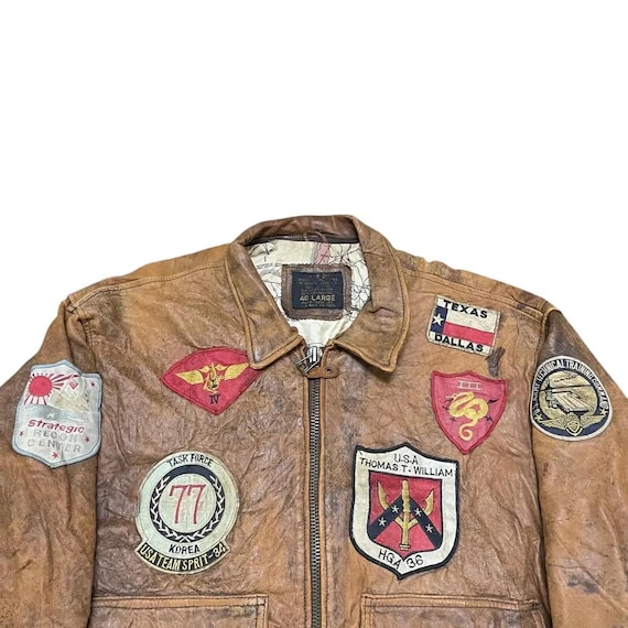 Vintage 80's US Air Force Type G-1 Leather Flight Jacket - Etsy