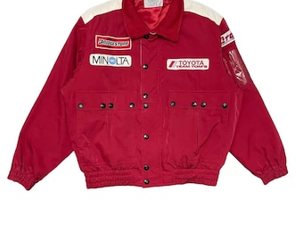 Vintage Tom's Racing Jacket Not Trd Toyota Supra Celica Ae86