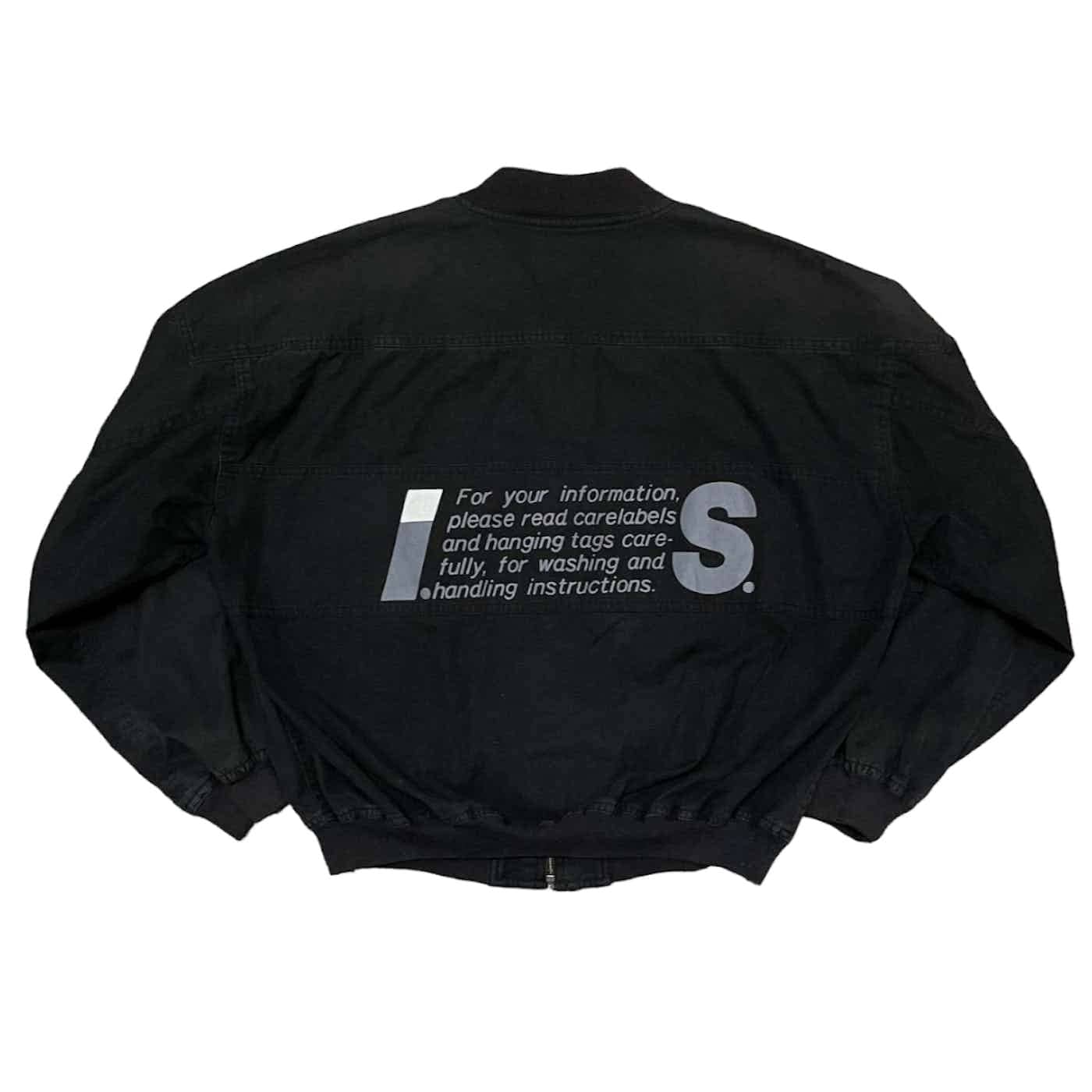 Vintage 80's Issey Miyake Care Label Bomber Jacket - Etsy Vintage 80's Issey Miyake Care Label Bomber Jacket - Etsy