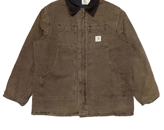 Vtg 90s Carhartt JS1155 Santa Fe Dark Teal Canvas Cotton Vtg 90s Carhartt JS1155 Santa Fe Dark Teal Canvas Cotton