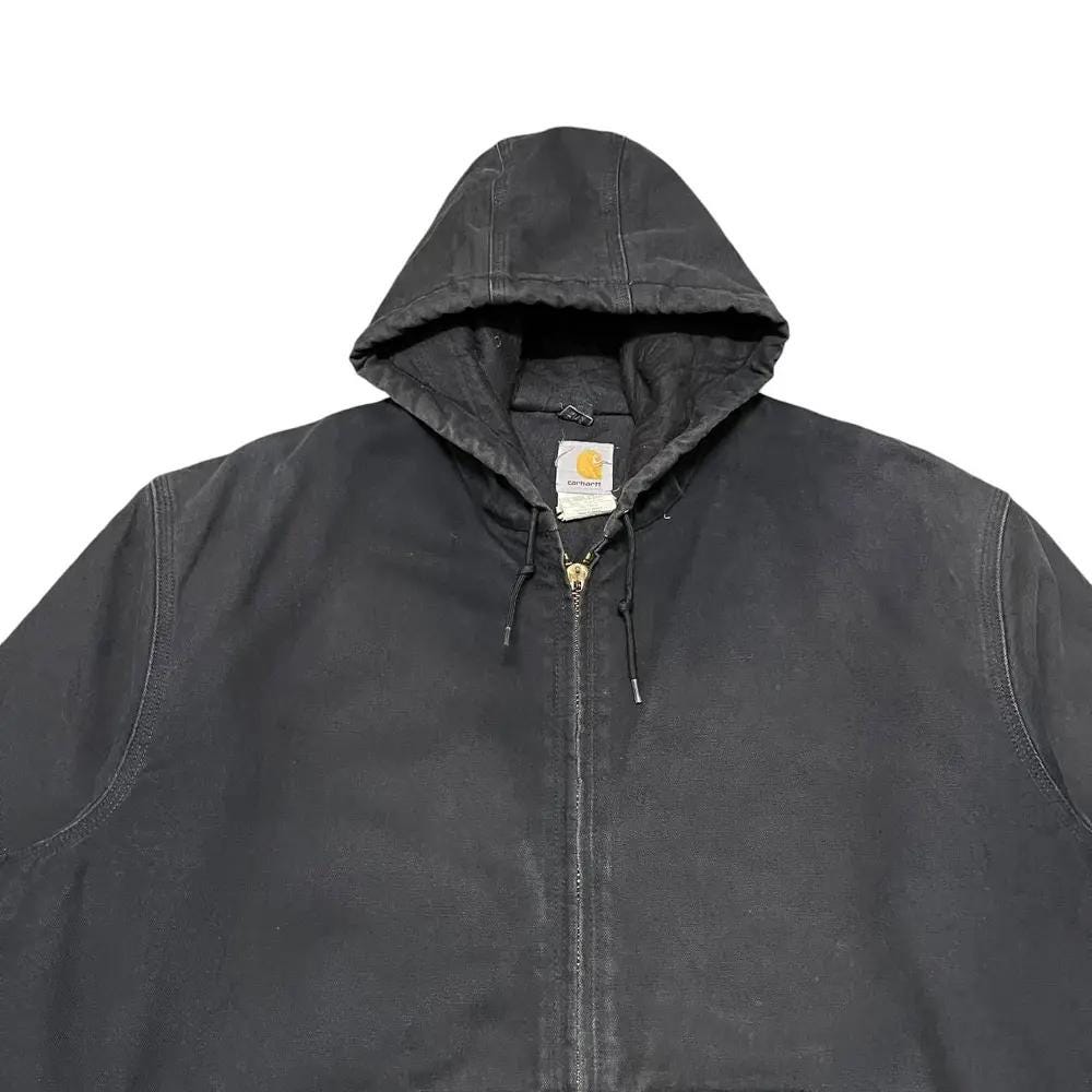 Vintage Carhartt Distressed Active Jacket J140 BLK - Etsy