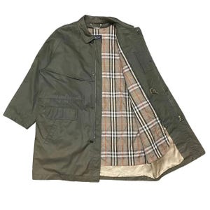 vintage Burberry Nova Check trench-coat