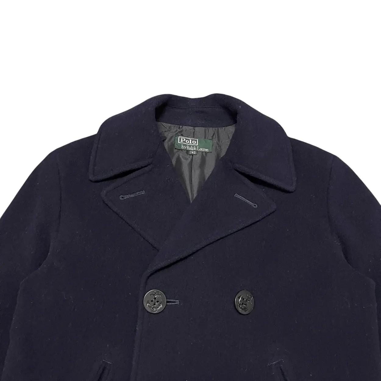 Vintage Polo Ralph Lauren Wool Peacoat - Etsy
