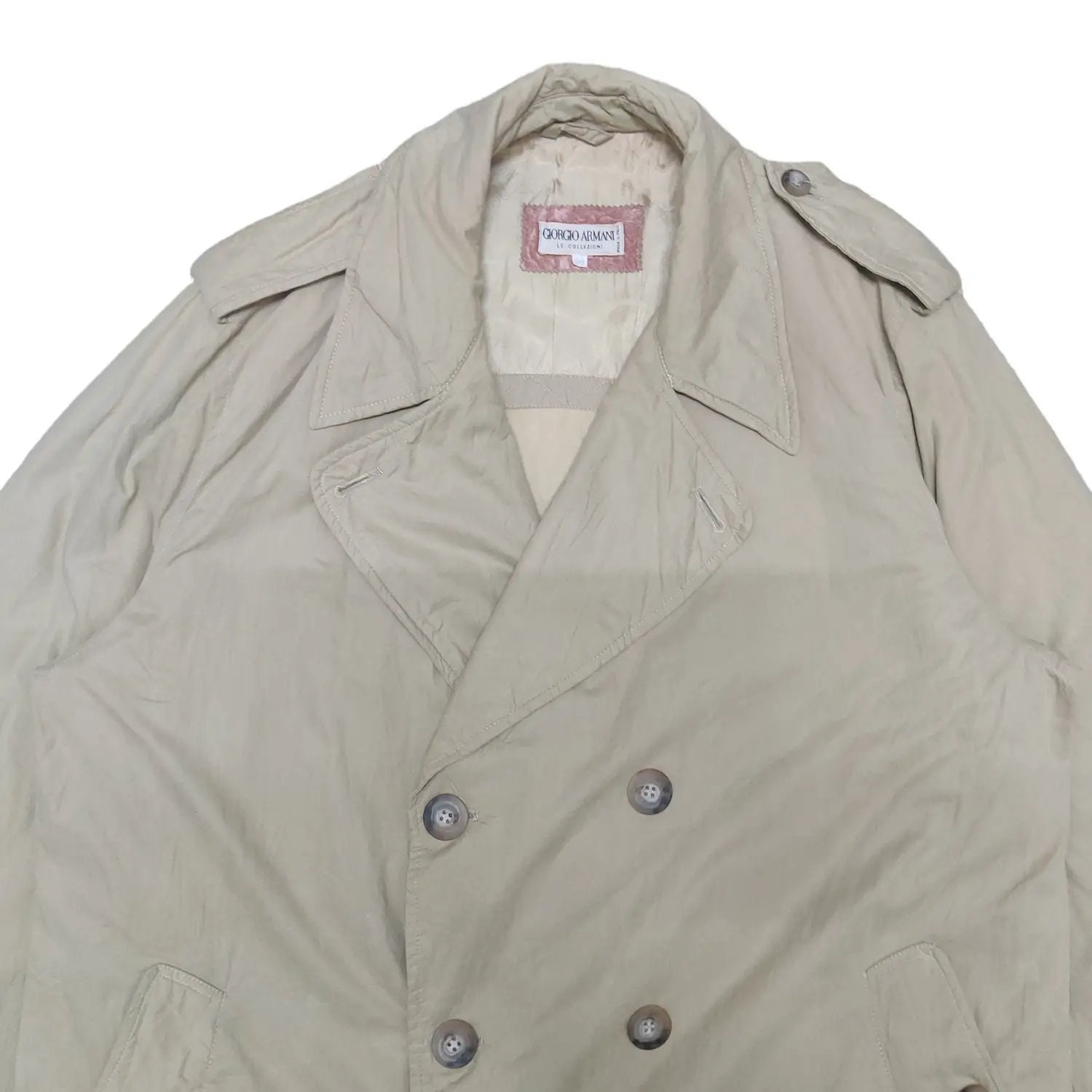 Vintage Giorgio Armani Le Collezioni Long Trench Coat - Etsy