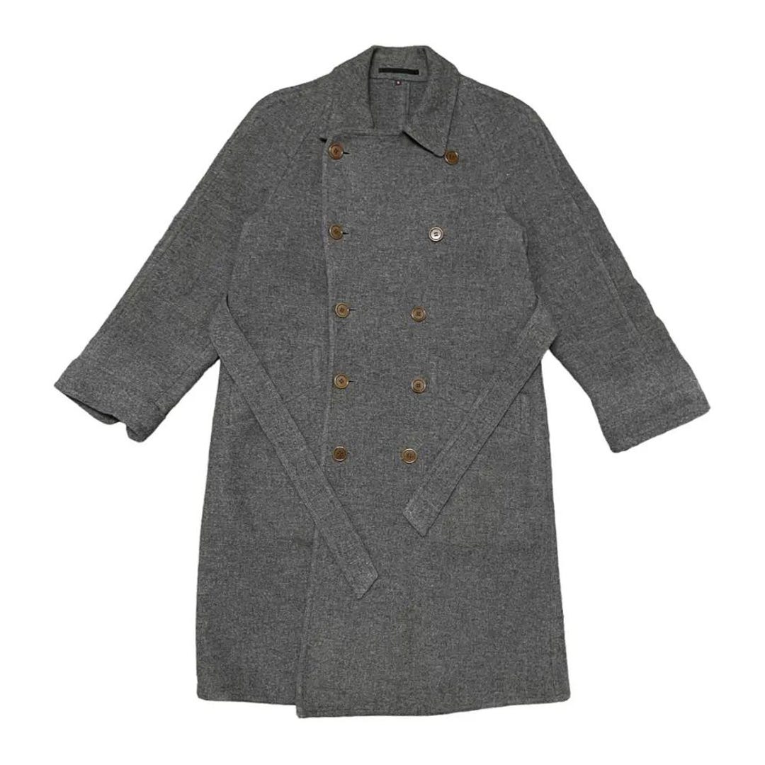Vintage 90s YSL Yves Saint Laurent Wool Long Coat With Belt - Etsy