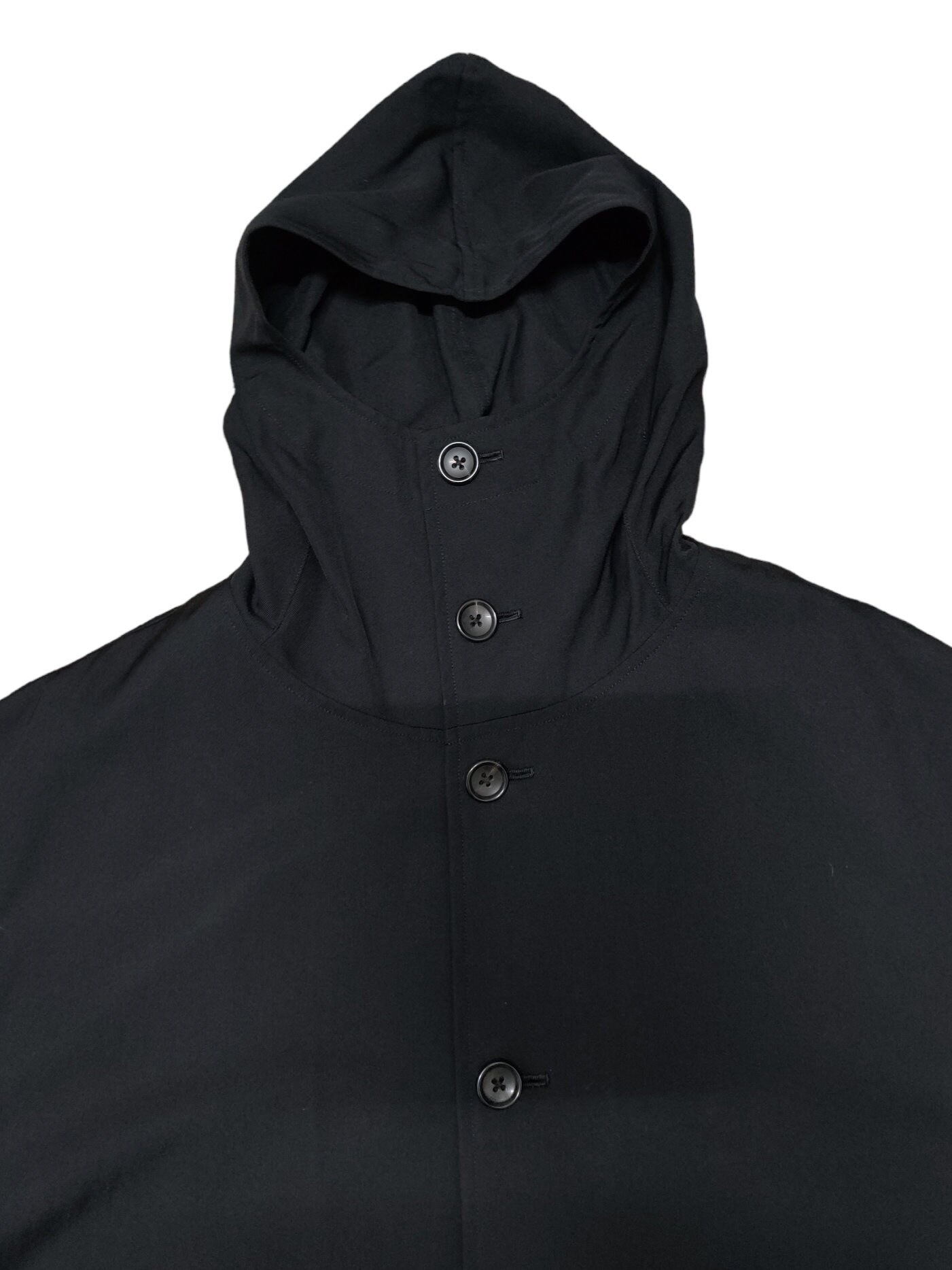 AW99 YYPH Yohji Yamamoto Pour Homme Laine Wool Hooded Coat