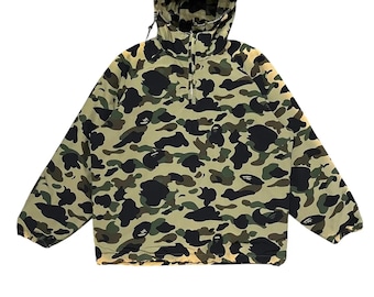 Giacca pullover Bape 1st Green Camo Half Zip