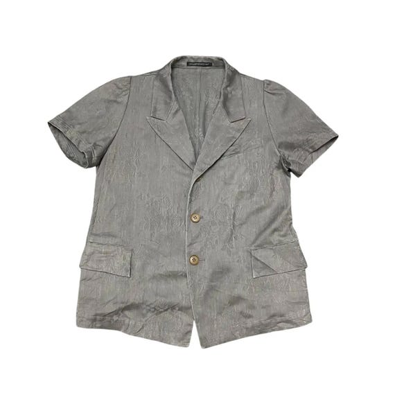 SS08 Yohji Yamamoto Floral Short Sleeve Jacket - Etsy