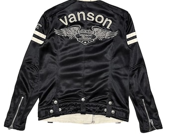 Very Rare!! Vanson Leather Clair De Lune Skeleton Bones Jacket