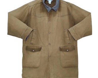Vtg 90s Carhartt JS1155 Santa Fe Dark Teal Canvas Cotton